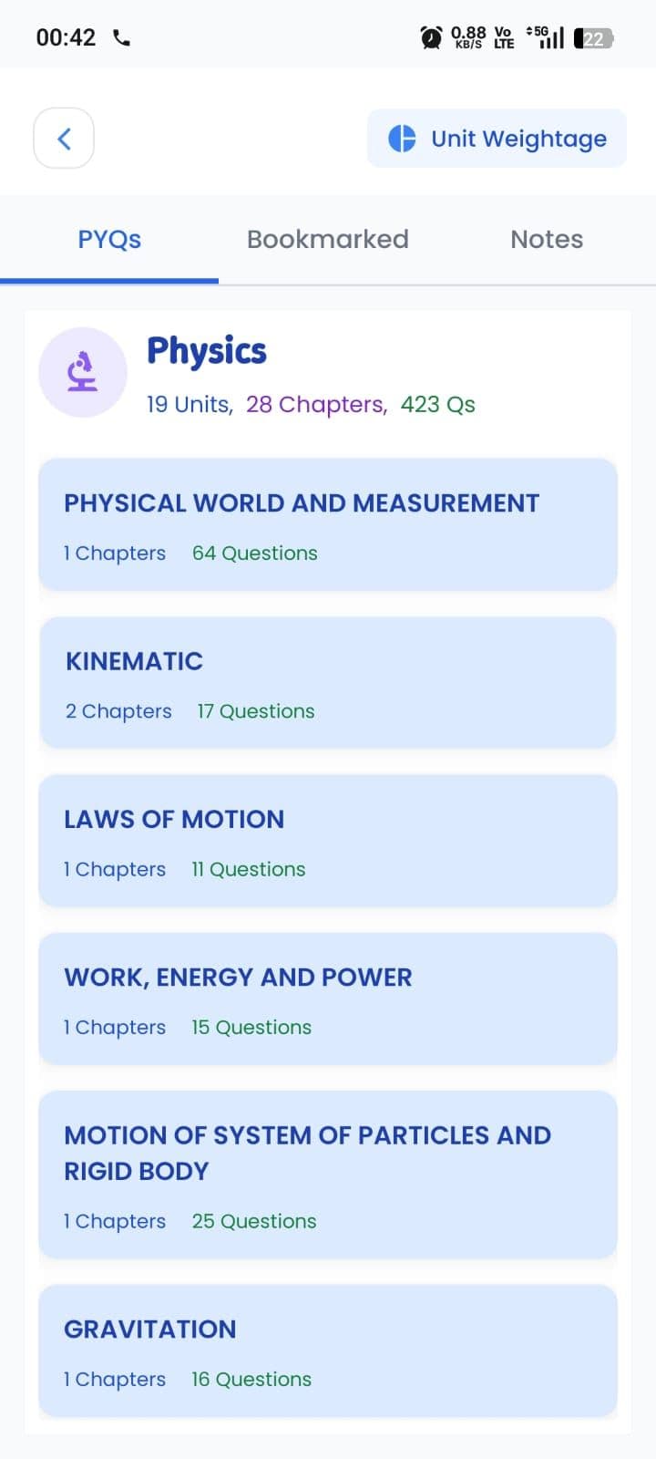 Subject Units