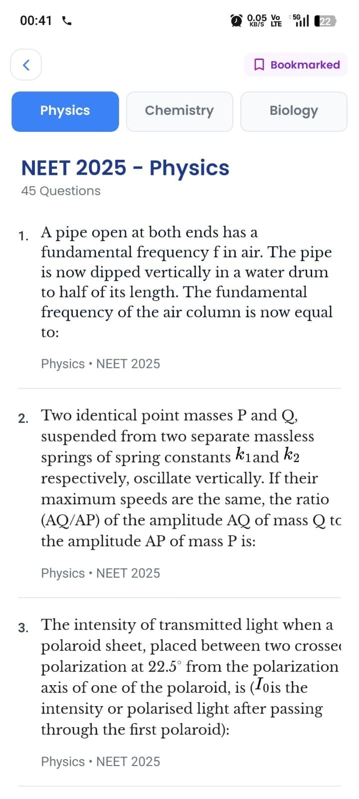 Past Exam Papers